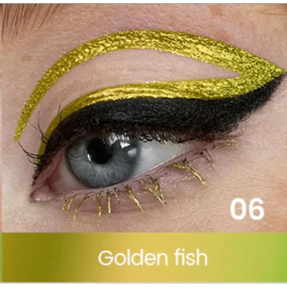 Chameleon Liquid Eyeliner 06 Golden Fish Waterproof 2 in 1 Vegan